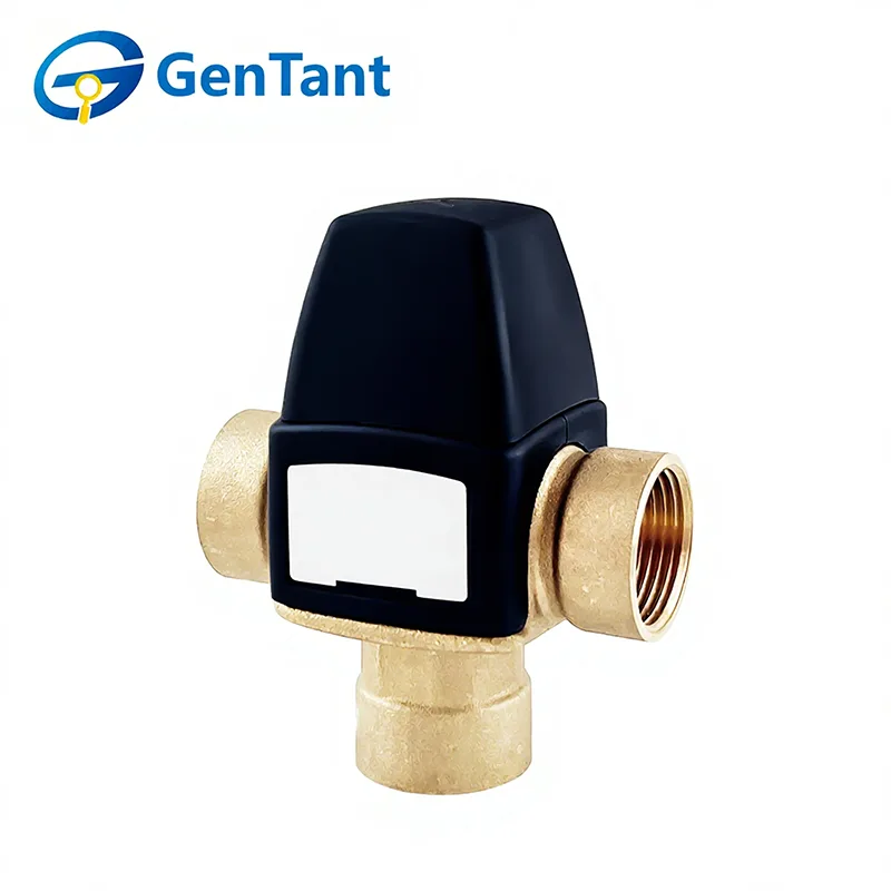 Termostatyczny zawór mieszający z bocznym wylotem wody